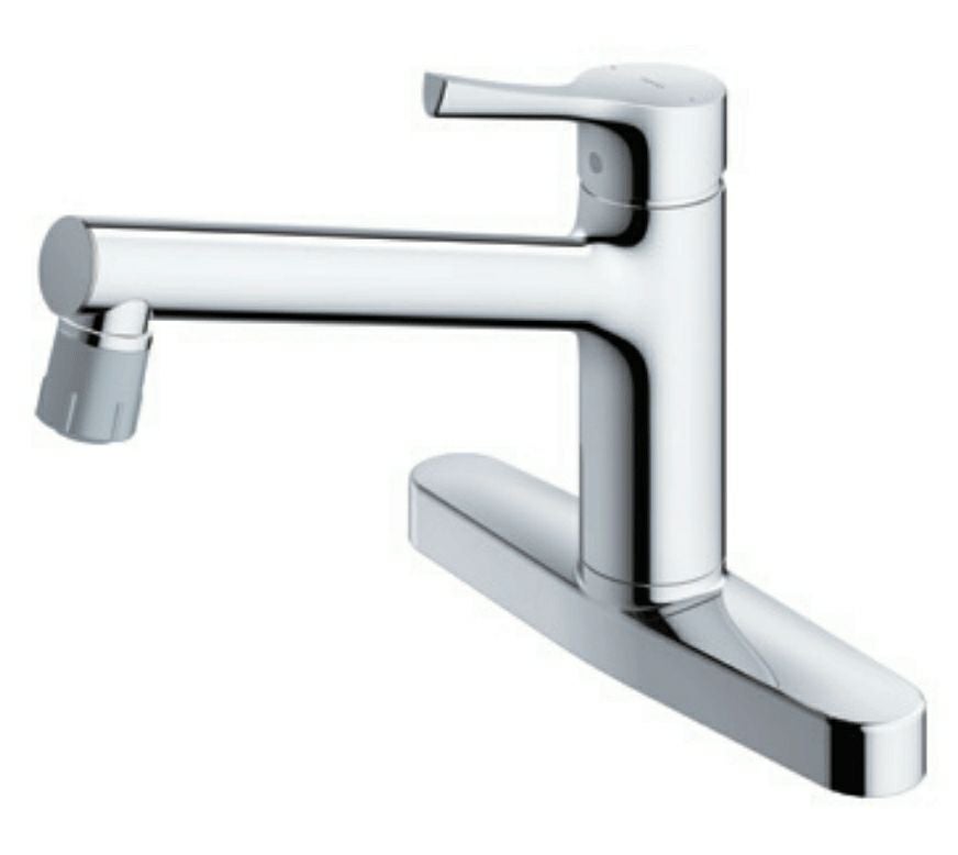 新品未使用　TOTO TKS05313J シングルレバー混合栓　台所　水栓金具 TKS05313J｜TOTOキッチン混合水栓（蛇口）（先端シャワー切替）